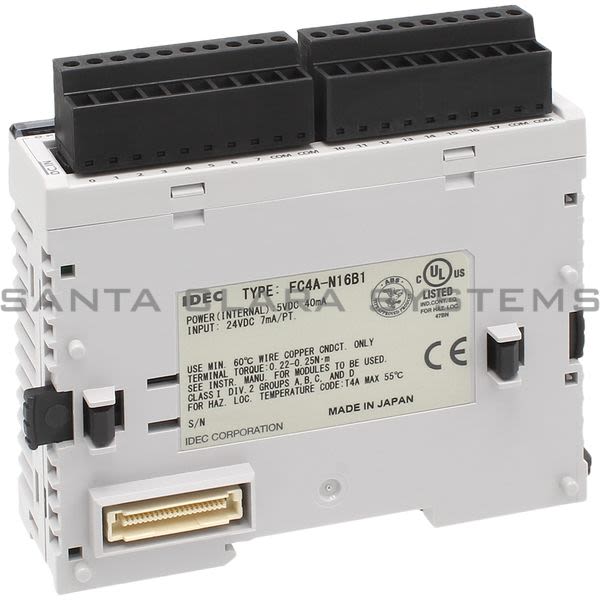 Idec FC4A-N16B1 Input Module 16 Point Product Image