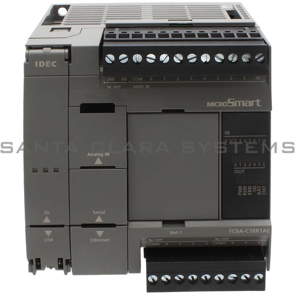 Idec FC6A-C16R1AE 16IO CPU 100-240VAC Relay Product Image