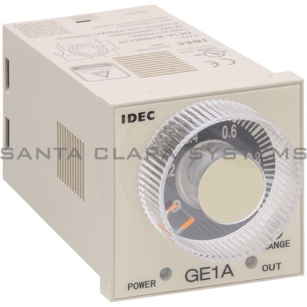Idec GE1A-B10HA110 Timer 8-pin Plug-In DPDT 5A Product Image