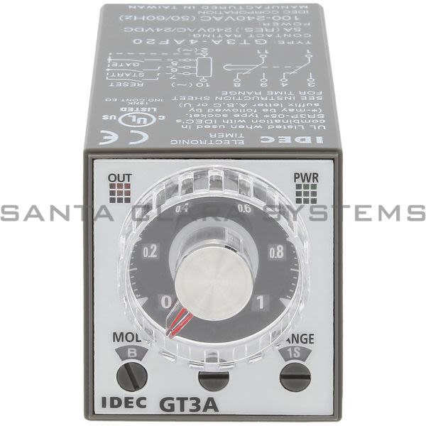 Idec GT3A-4AF20  Timer 11-pin Plug-In DPDT 5A Product Image