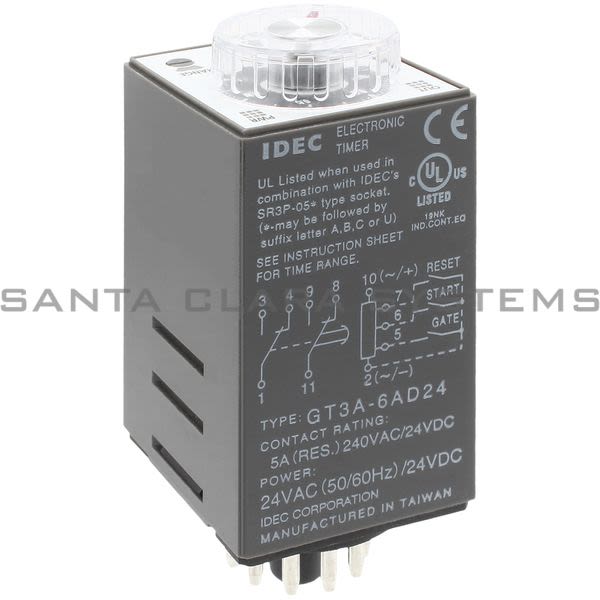 Idec GT3A-6AD24 Timer 11-pin Plug-In Product Image
