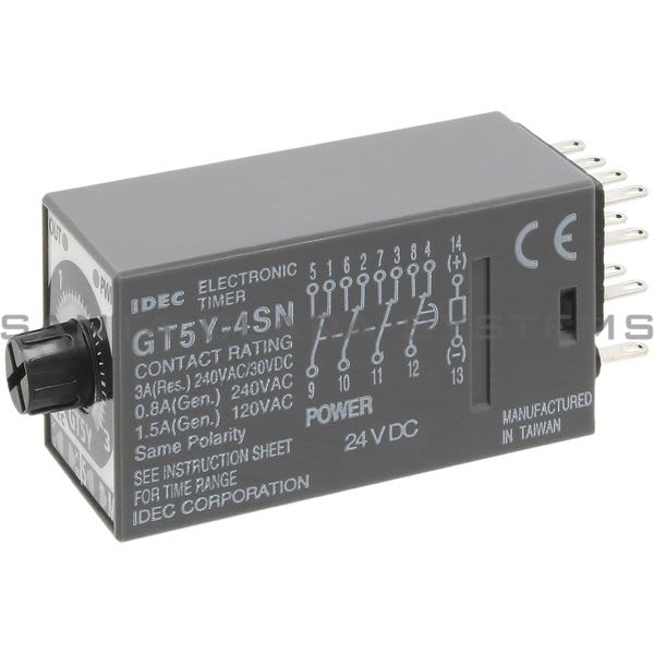 Idec GT5Y-4SN3D24 Timer Blade Plug-In 4PDT 3A Product Image