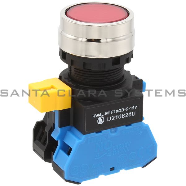 Idec HW4L-M1F10QD-G-12V 22mm Pushbutton Illuminated Product Image