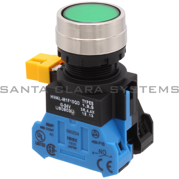 Idec HW4L-M1F10QD-G-24V Pushbutton Product Image