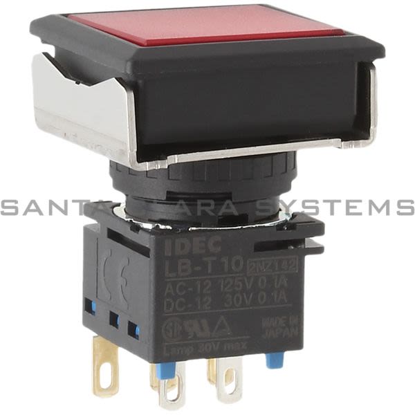 Idec LBW7L-M1T14R Illuminated Red Push Button Product Image