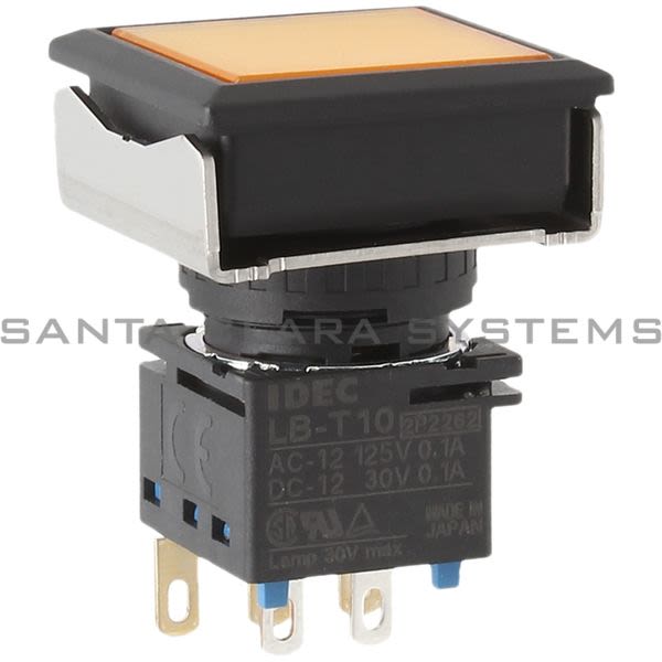 Idec LBW7L-M1T14Y Illuminated Yellow Push Button Product Image