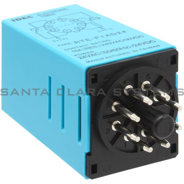 Idec RTE-P1AD24 Timer 8-pin Plug-In DPDT 10A Product Image