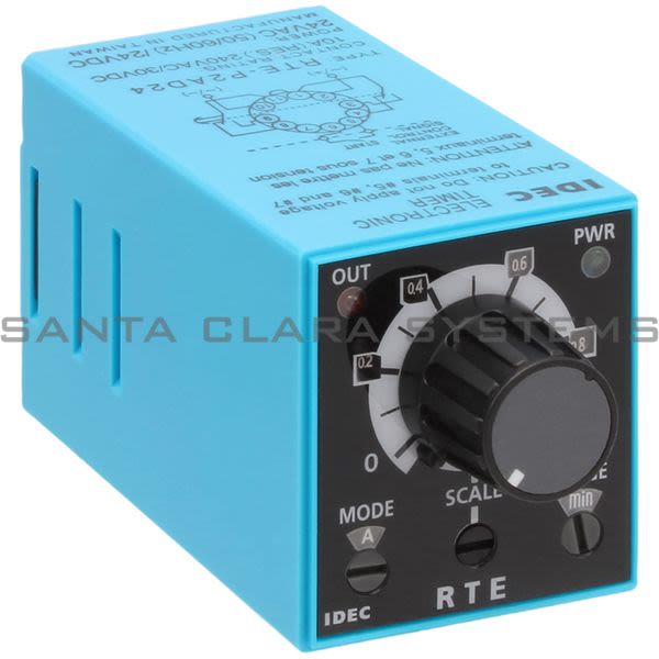 Idec RTE-P2AD24 Timer 11-pin Plug-In DPDT 10A Product Image