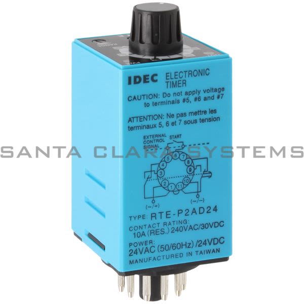 Idec RTE-P2AD24 Timer 11-pin Plug-In DPDT 10A Product Image