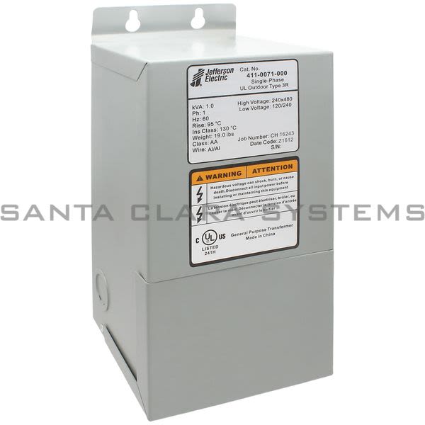Jefferson Electric 411-0071-000 Transformer Product Image