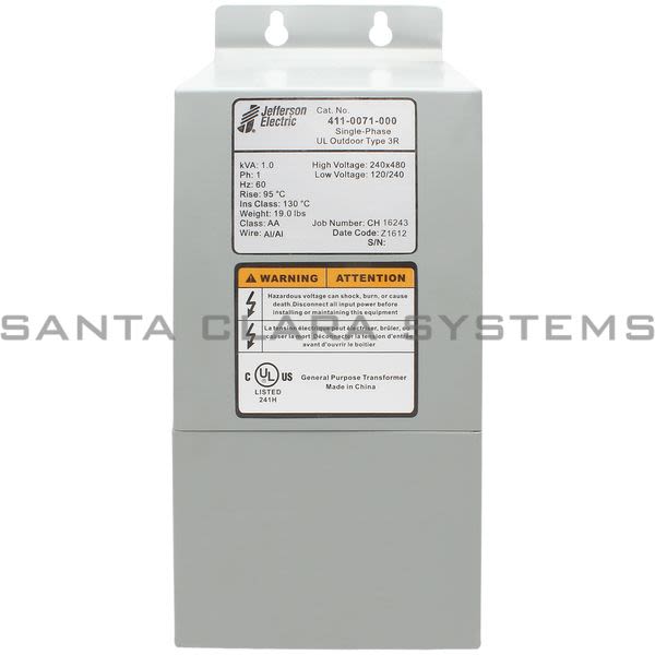Jefferson Electric 411-0071-000 Transformer Product Image