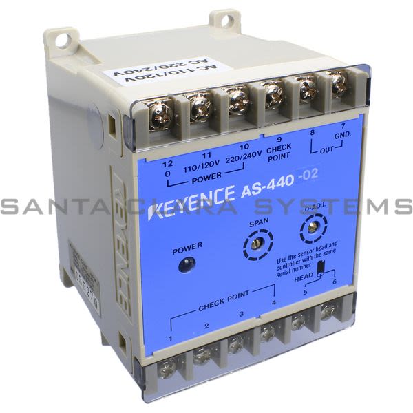 Keyence AS-440-02 Sensor Amplifier Product Image