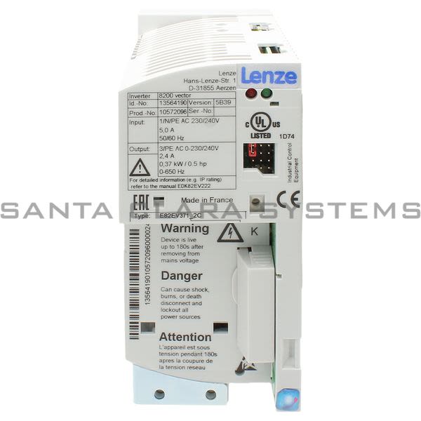 Lenze E82EV371K2C Frequency Inverter Product Image