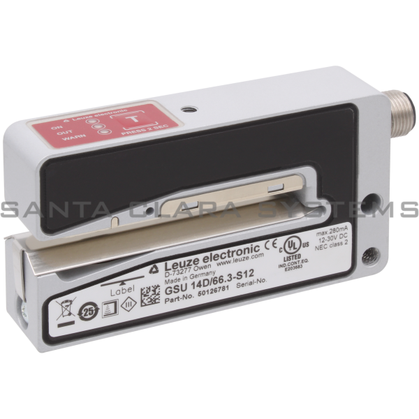 Leuze GSU14D-66.3-S12 Ultrasonic Fork Sensor Product Image
