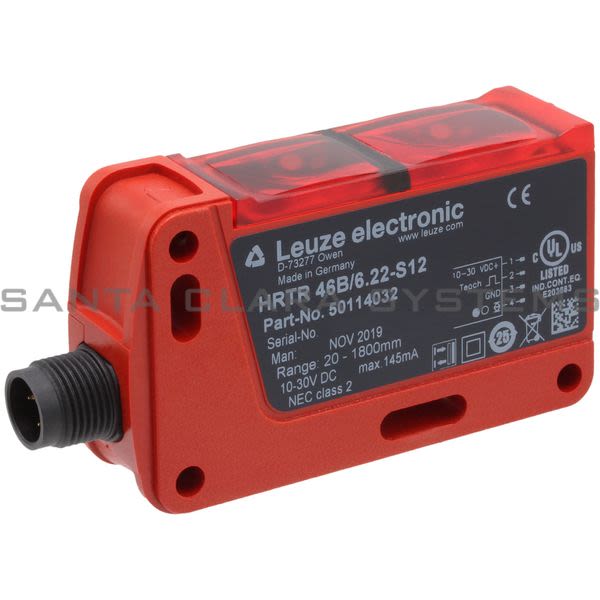 Leuze HRTR46B-6.22-S12 Diffuse Sensor with Background Suppression Product Image