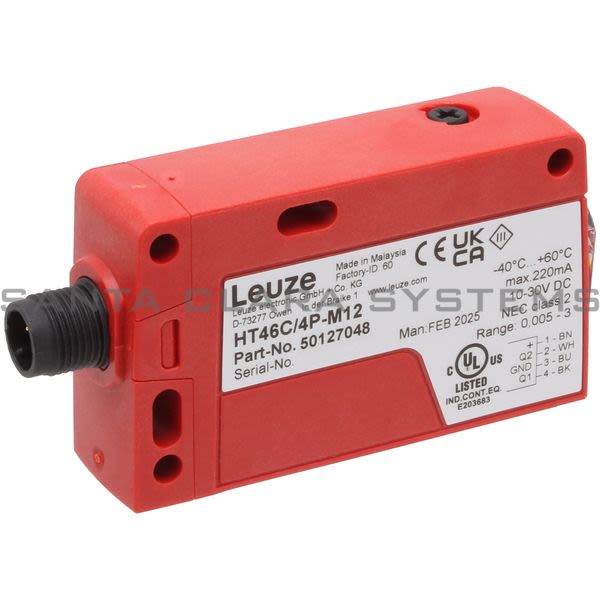 Leuze HT46C-4P-M12 Diffuse Sensor with Background Suppression Product Image