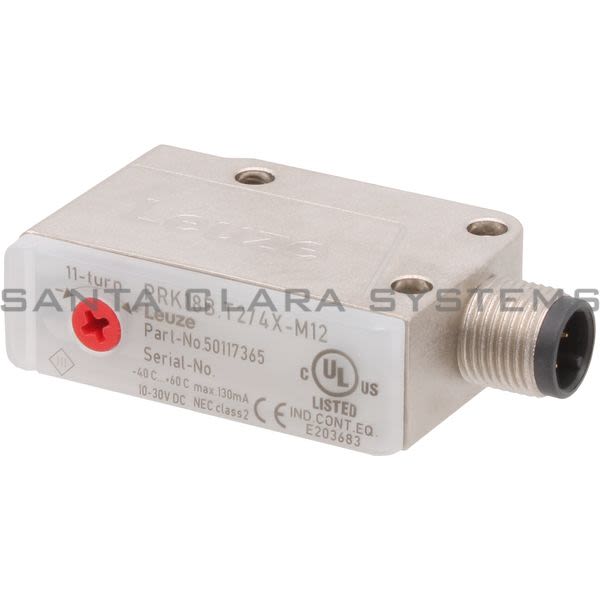 Leuze PRK18B.T2-4X-M12 Polarized Retro-Reflective Photoelectric Sensor Product Image