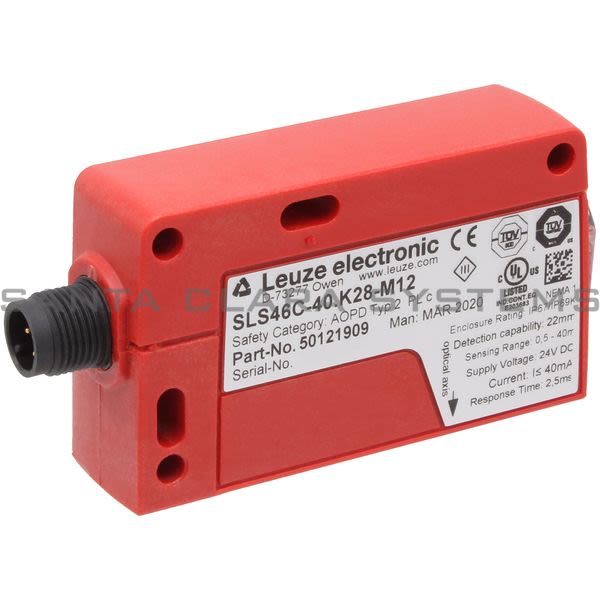 Leuze SLS46C-40.K28-M12  Single Light Beam Safety Device Transmitter Product Image