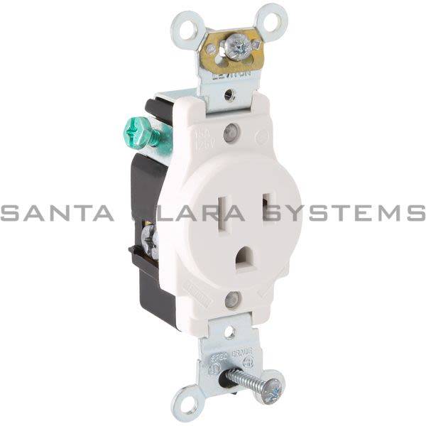 Leviton 5261-W Single Receptacle Outlet Product Image