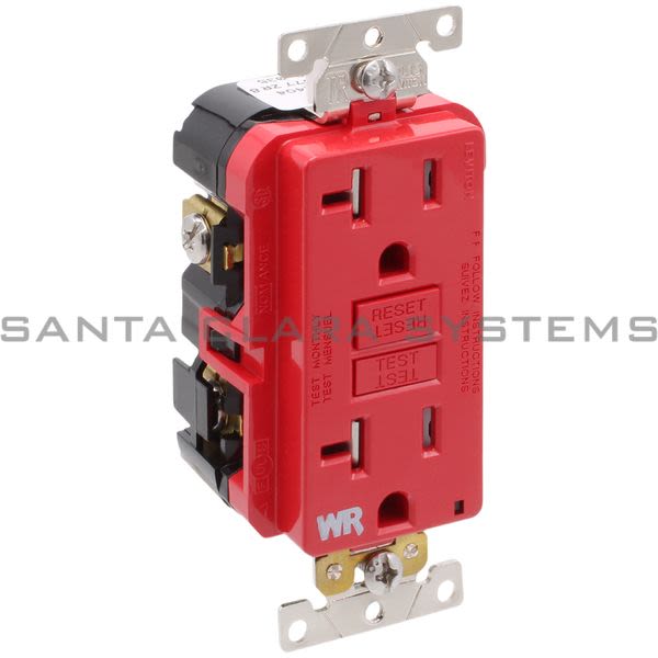 Leviton G5362-WTR Extra-Heavy Duty Industrial Grade Weather/Tamper-Resistant Duplex Self-Test GFCI Receptacle Product Image