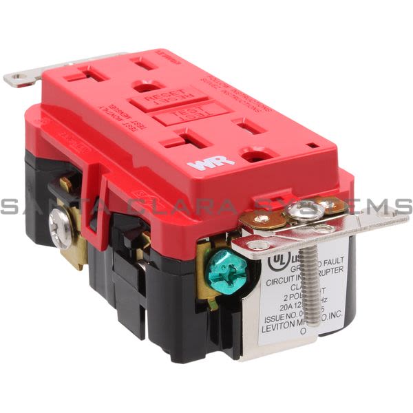Leviton G5362-WTR Extra-Heavy Duty Industrial Grade Weather/Tamper-Resistant Duplex Self-Test GFCI Receptacle Product Image