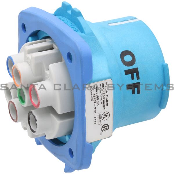 Meltric 63-38167-972-T117 DSN30 Inlet Product Image