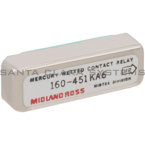 Midland Ross 160-451-KA6 Midtex Mercury-Wetted Relay Product Image
