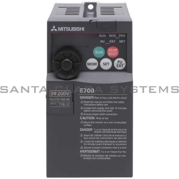 Mitsubishi FR-E720-008-NA DRIVE INVERTER Product Image