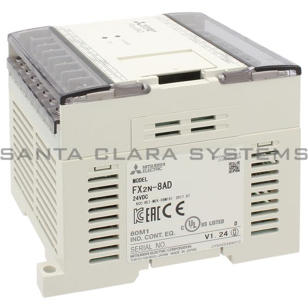 Mitsubishi FX2N-8AD Analog Input Module 14.5 Bit 8 Point Multi Input Product Image