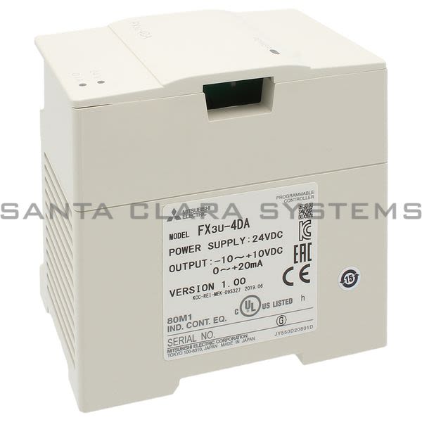 Mitsubishi FX3U-4DA 4 Channel Analog Output Module Product Image