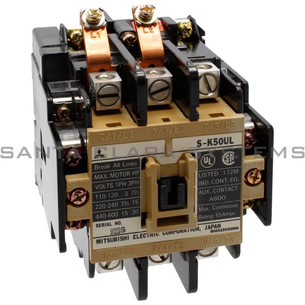Mitsubishi S-K50-UL-AC127V Contactor | S-K50UL Product Image