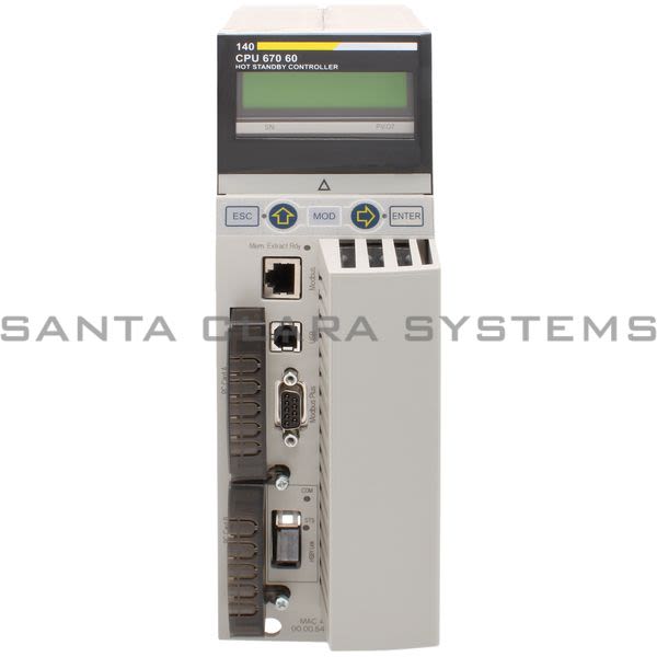 Modicon 140CPU67060 Unity Hot Standby Processor Product Image