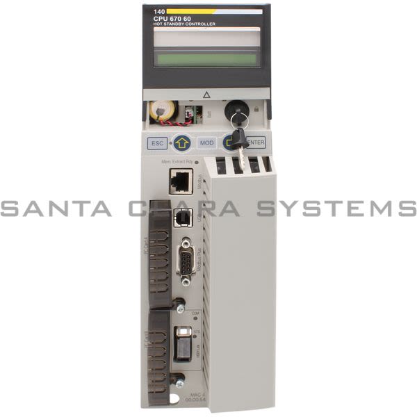 Modicon 140CPU67060 Unity Hot Standby Processor Product Image