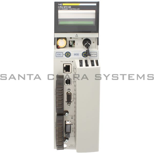 Modicon 140CPU67260 Unity Hot Standby processor with multimode Ethernet Product Image