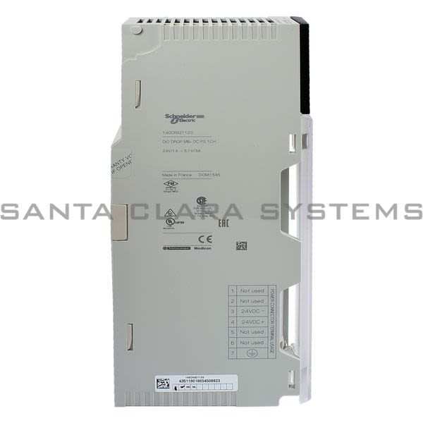 Modicon 140 CRA 211 20  Adapter Block W/Power Supply Product Image