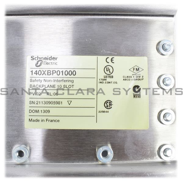 Modicon 140 XBP 010 00  Backplane 10-Slot Product Image