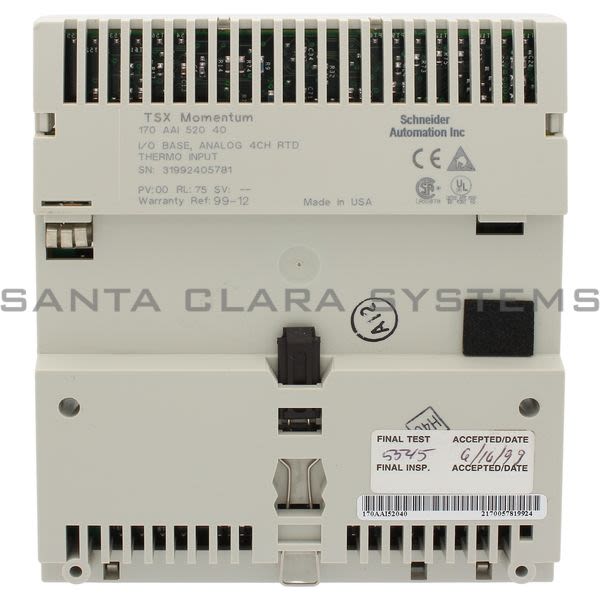 Modicon 170AAI52040 Input Module Analog Product Image