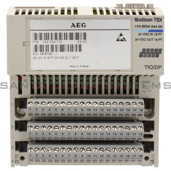 Modicon 170 BDM 344 00  16PT In/16PT Out 24VDC Module Product Image