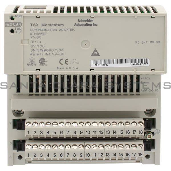 Modicon 170ENT11000 Communication Adapter Product Image