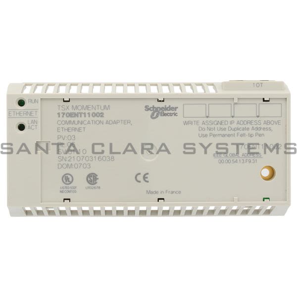 Modicon 170 ENT 110 02  Communication Adapter Product Image