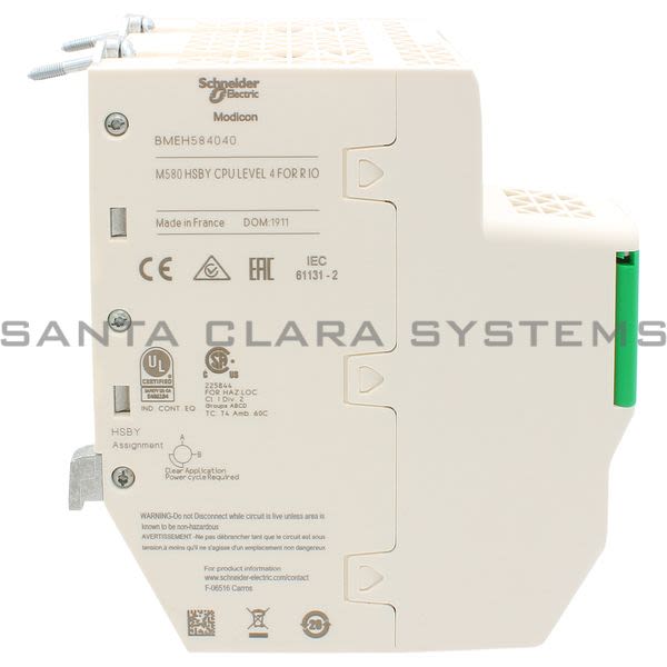 Modicon BMEH584040 Redundant HSBY processor module M580 - Level 4 - Remote Product Image