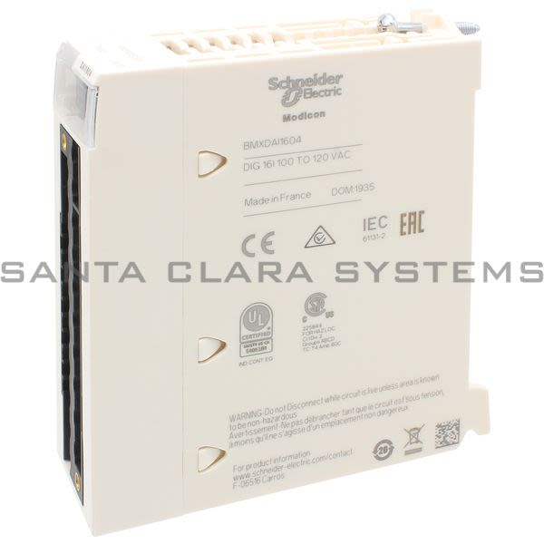 Modicon BMX DAI1604  discrete input module M340 - 16 inputs - 100..120 V AC Product Image