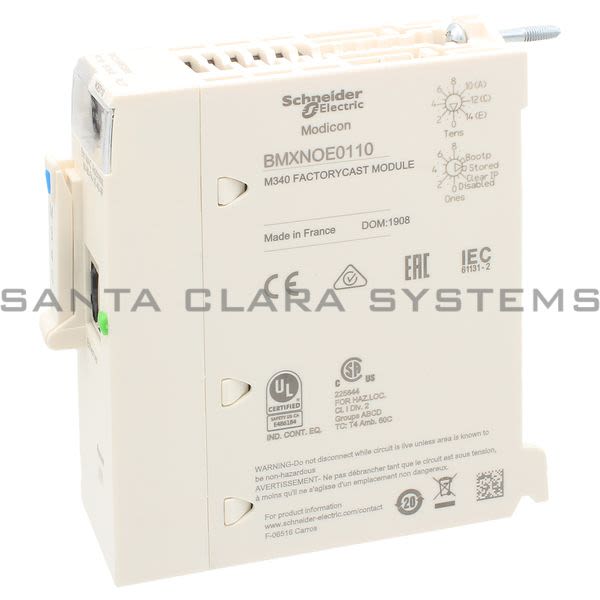 Modicon BMXNOE0110 Ethernet Module Product Image