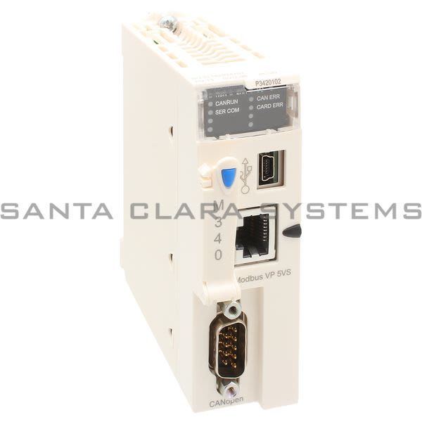 Modicon BMXP3420102  Processor module M340 - max 1024 discrete + 256 analog I/O Product Image