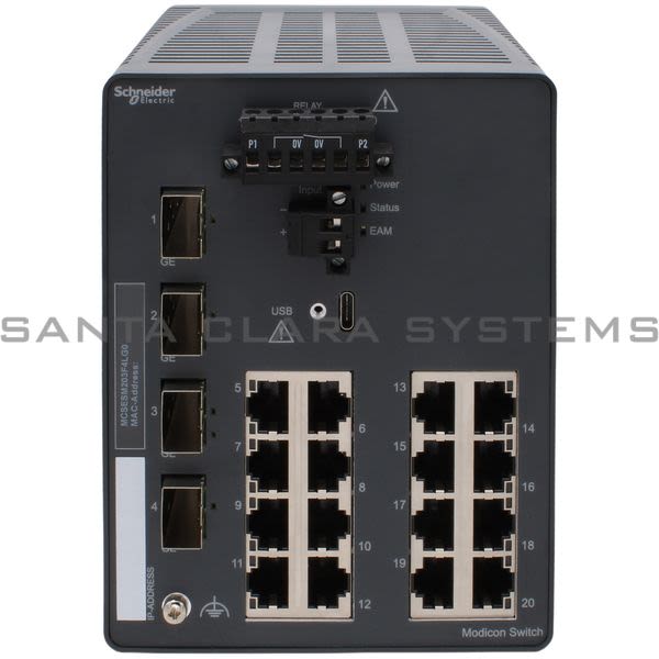 Modicon MCSESM203F4LG0 Managed Switch Product Image