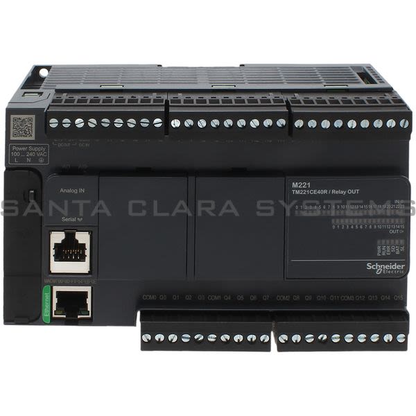 Modicon TM221CE40R  controller M221 40 IO relay Ethernet Product Image