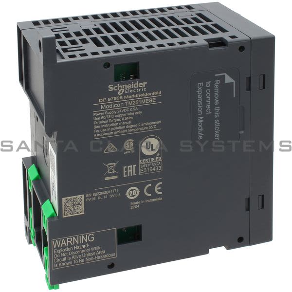 Modicon TM251MESE Controller M251 2x Ethernet Product Image