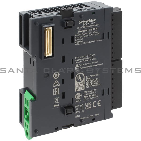 Modicon TM3AI4 Module TM3 - 4 Analog Inputs Product Image