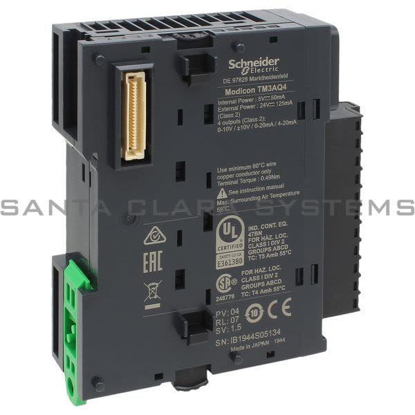 Modicon TM3AQ4 Module TM3 - 4 Analog Outputs Product Image
