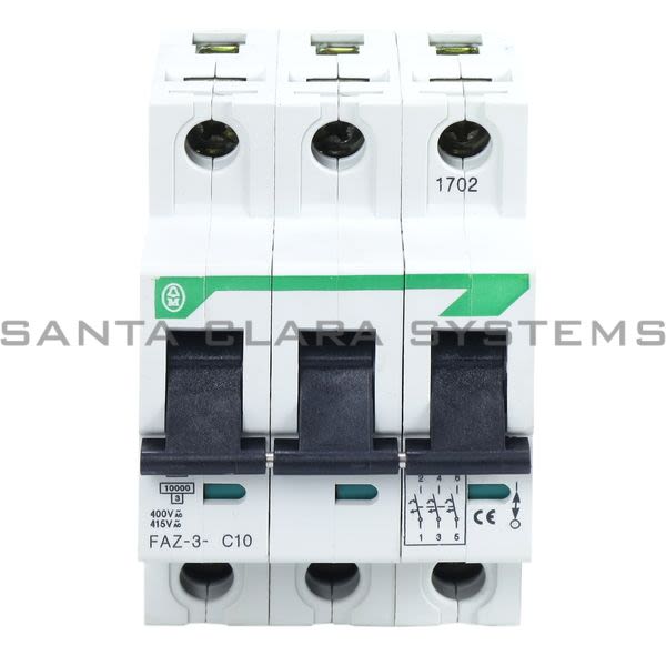 Moeller FAZ-3-C10 Circuit Breaker Product Image